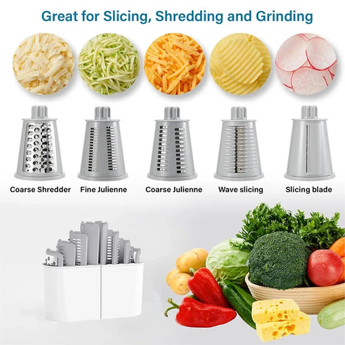 5-in-1 Rotary Grater