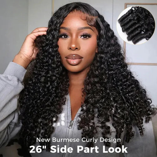 Chocolate Brown Curly Lace Front Wig